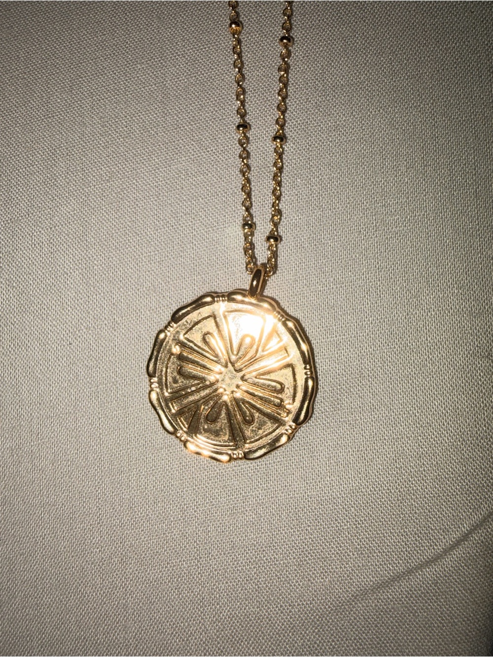 Lilly Pulitzer Gold-Tone Medallion Pendant Necklace